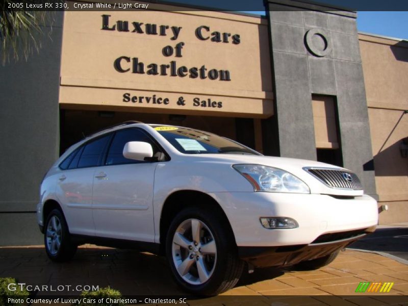 Crystal White / Light Gray 2005 Lexus RX 330
