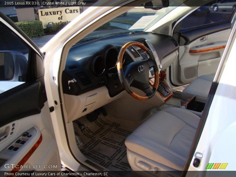Crystal White / Light Gray 2005 Lexus RX 330