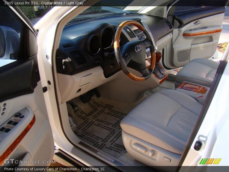 Crystal White / Light Gray 2005 Lexus RX 330
