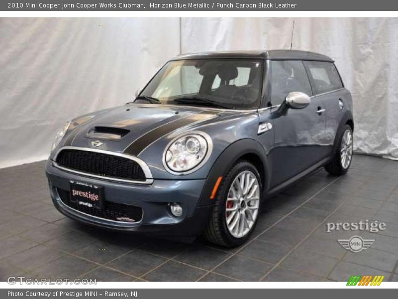 Horizon Blue Metallic / Punch Carbon Black Leather 2010 Mini Cooper John Cooper Works Clubman