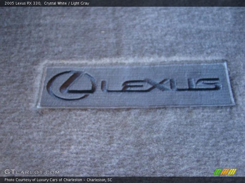 Crystal White / Light Gray 2005 Lexus RX 330