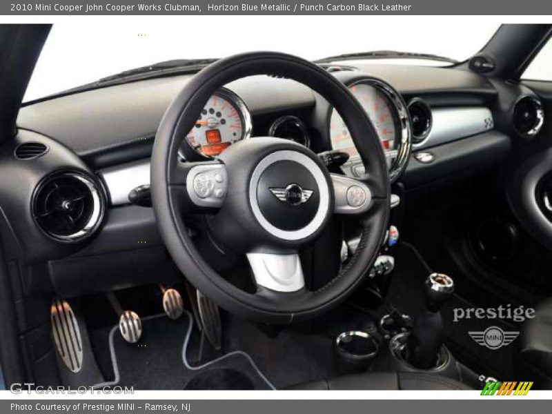 Horizon Blue Metallic / Punch Carbon Black Leather 2010 Mini Cooper John Cooper Works Clubman