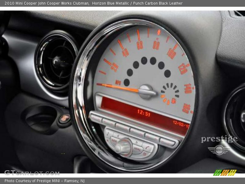 Horizon Blue Metallic / Punch Carbon Black Leather 2010 Mini Cooper John Cooper Works Clubman