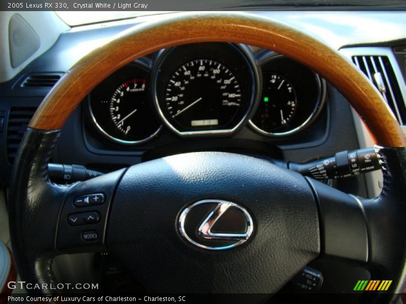 Crystal White / Light Gray 2005 Lexus RX 330