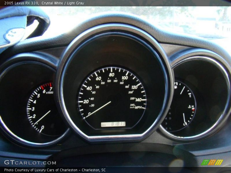 Crystal White / Light Gray 2005 Lexus RX 330