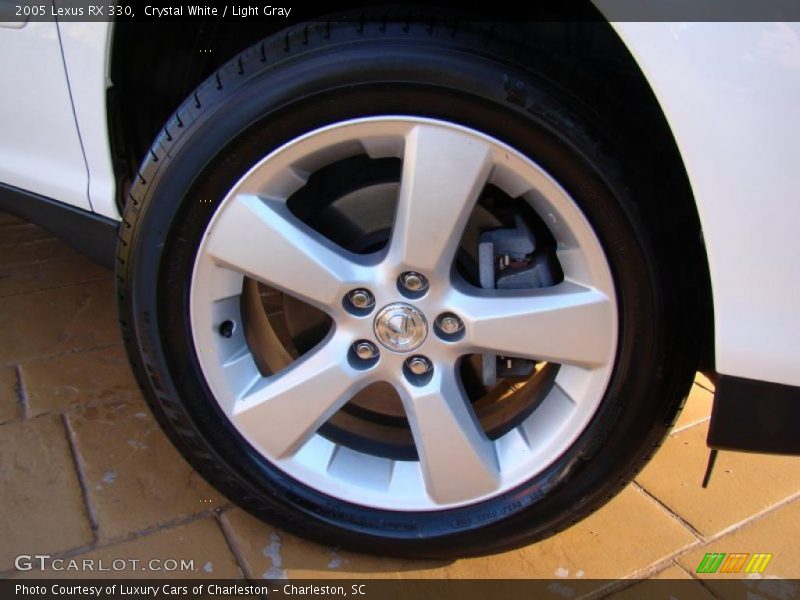Crystal White / Light Gray 2005 Lexus RX 330