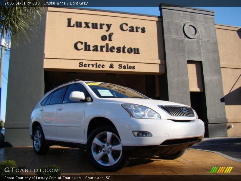 Crystal White / Light Gray 2005 Lexus RX 330