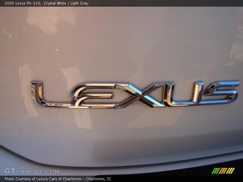 Crystal White / Light Gray 2005 Lexus RX 330
