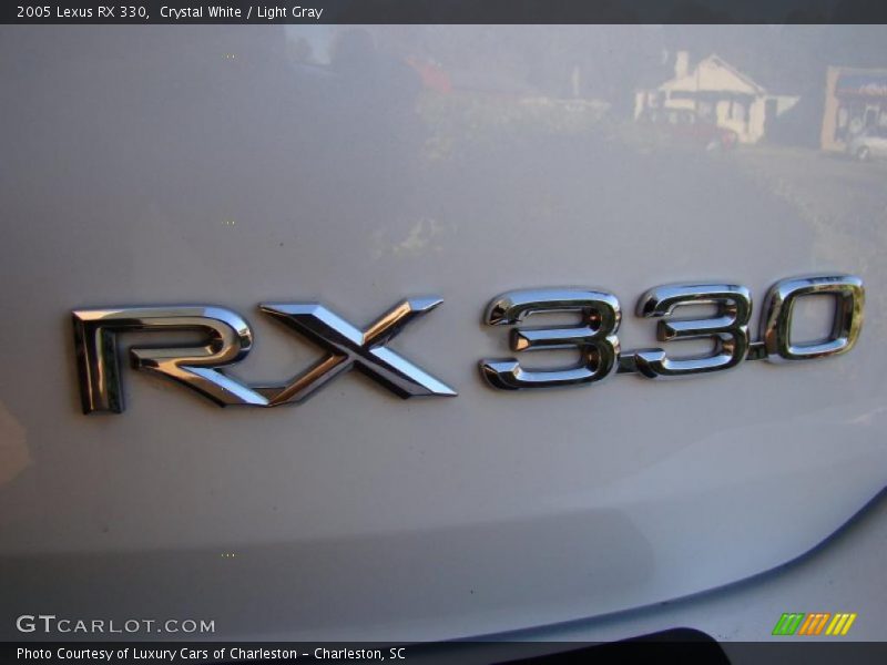 Crystal White / Light Gray 2005 Lexus RX 330