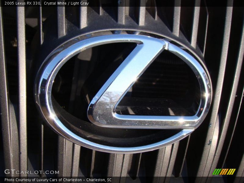 Crystal White / Light Gray 2005 Lexus RX 330