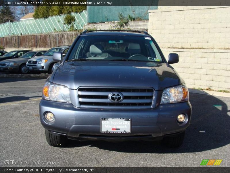 Bluestone Metallic / Ash Gray 2007 Toyota Highlander V6 4WD