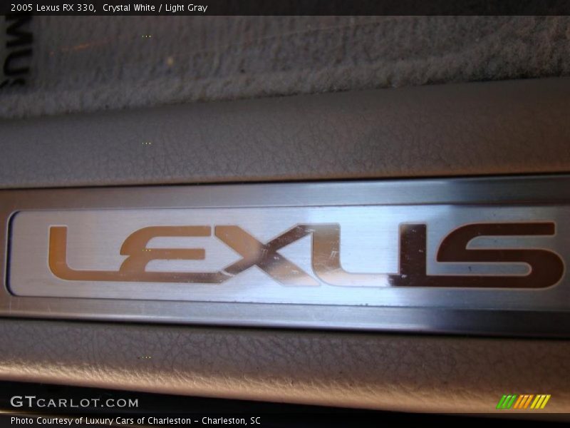 Crystal White / Light Gray 2005 Lexus RX 330