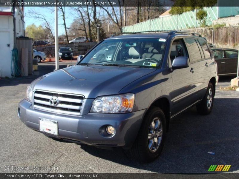 Bluestone Metallic / Ash Gray 2007 Toyota Highlander V6 4WD