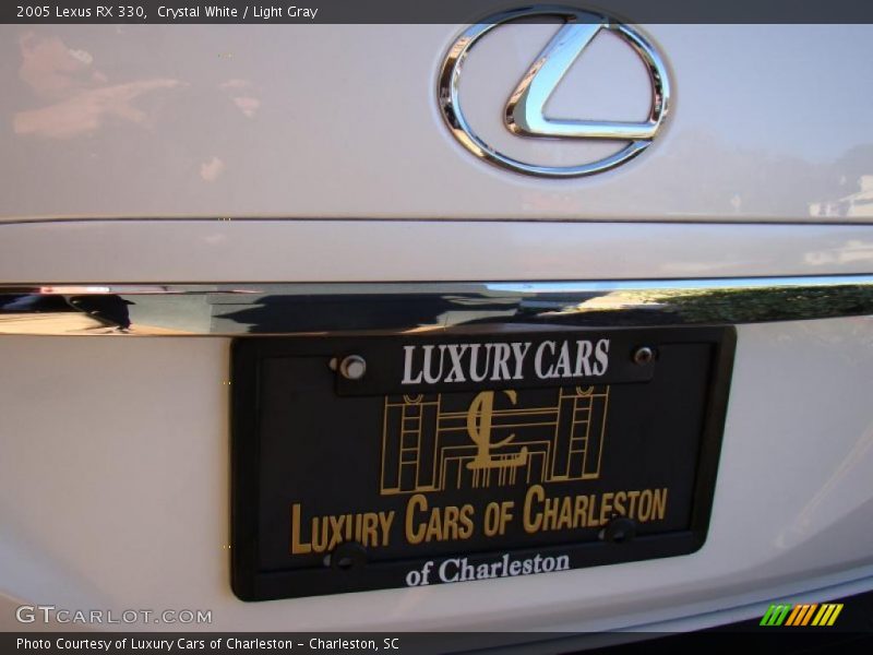 Crystal White / Light Gray 2005 Lexus RX 330