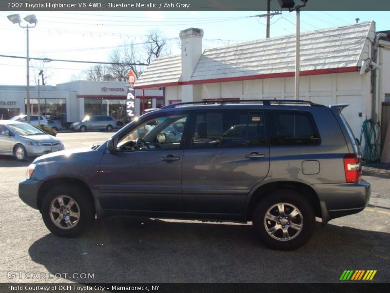 Bluestone Metallic / Ash Gray 2007 Toyota Highlander V6 4WD