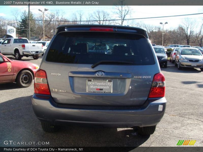 Bluestone Metallic / Ash Gray 2007 Toyota Highlander V6 4WD
