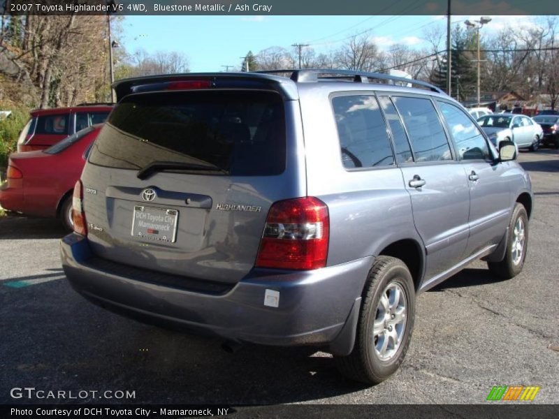 Bluestone Metallic / Ash Gray 2007 Toyota Highlander V6 4WD