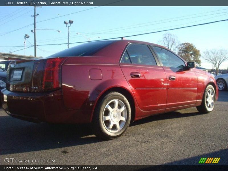 Garnet Red / Light Neutral 2003 Cadillac CTS Sedan