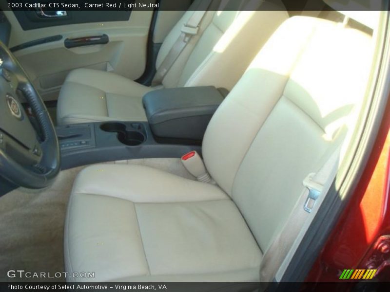 Garnet Red / Light Neutral 2003 Cadillac CTS Sedan