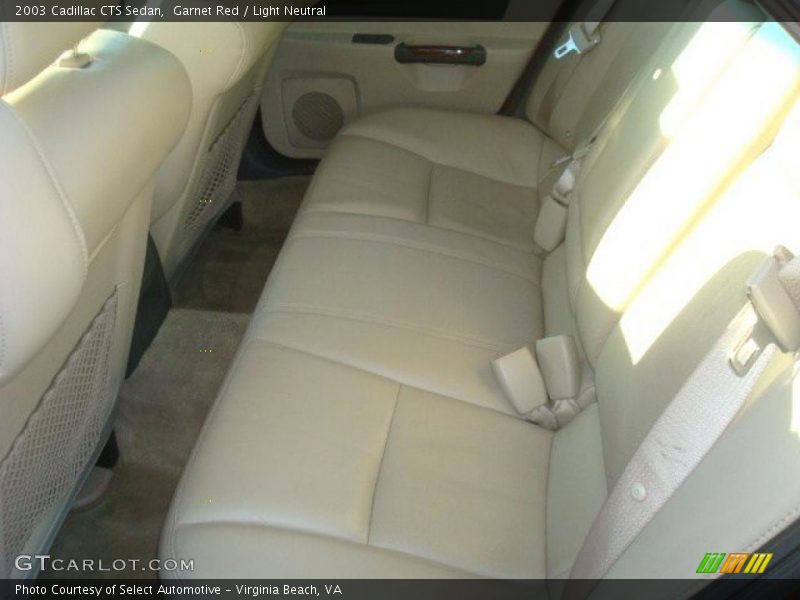 Garnet Red / Light Neutral 2003 Cadillac CTS Sedan