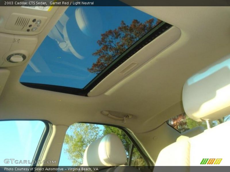 Garnet Red / Light Neutral 2003 Cadillac CTS Sedan