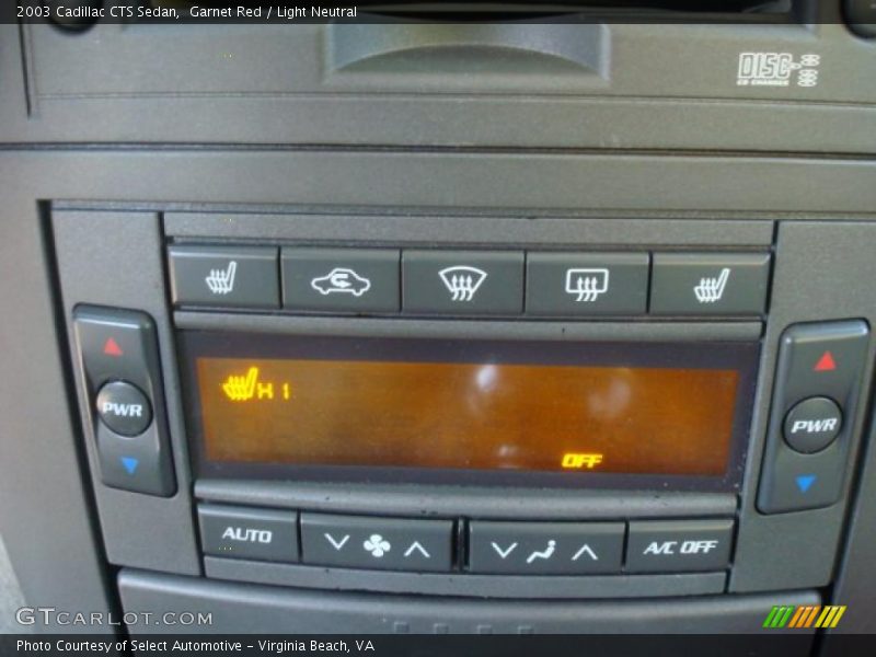 Garnet Red / Light Neutral 2003 Cadillac CTS Sedan