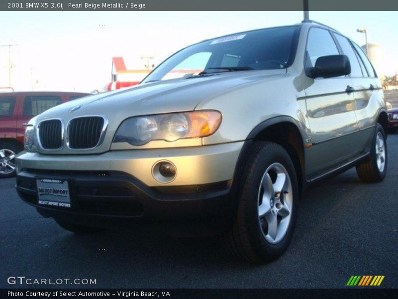 Pearl Beige Metallic / Beige 2001 BMW X5 3.0i