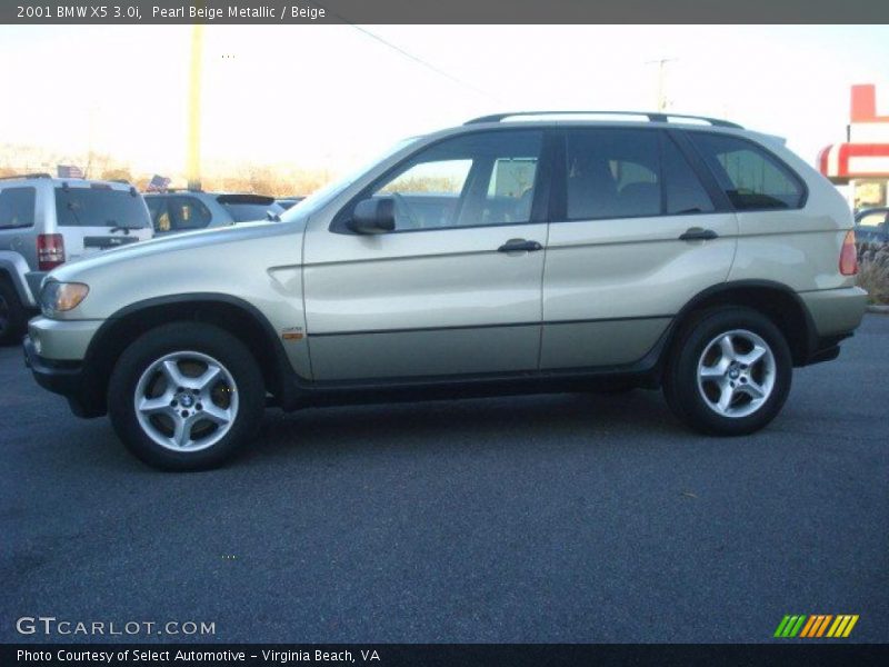 Pearl Beige Metallic / Beige 2001 BMW X5 3.0i