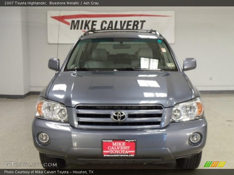 Bluestone Metallic / Ash Gray 2007 Toyota Highlander