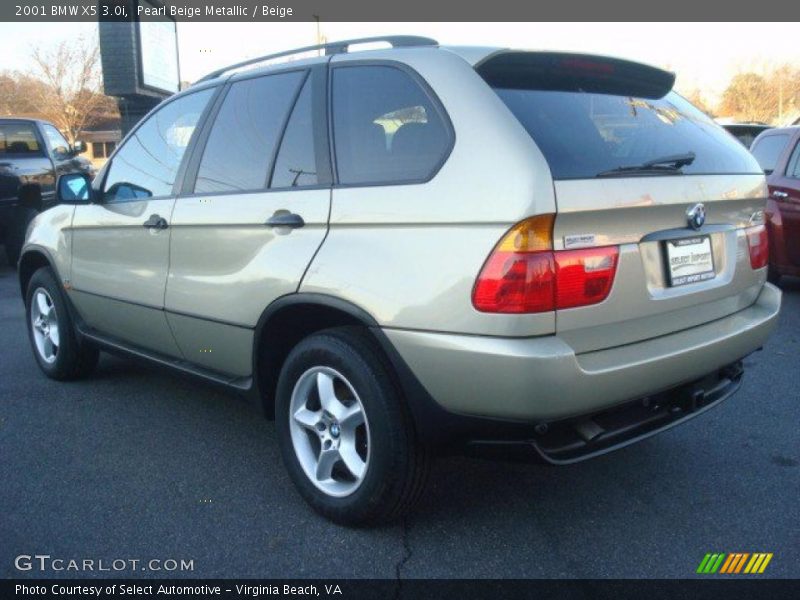 Pearl Beige Metallic / Beige 2001 BMW X5 3.0i