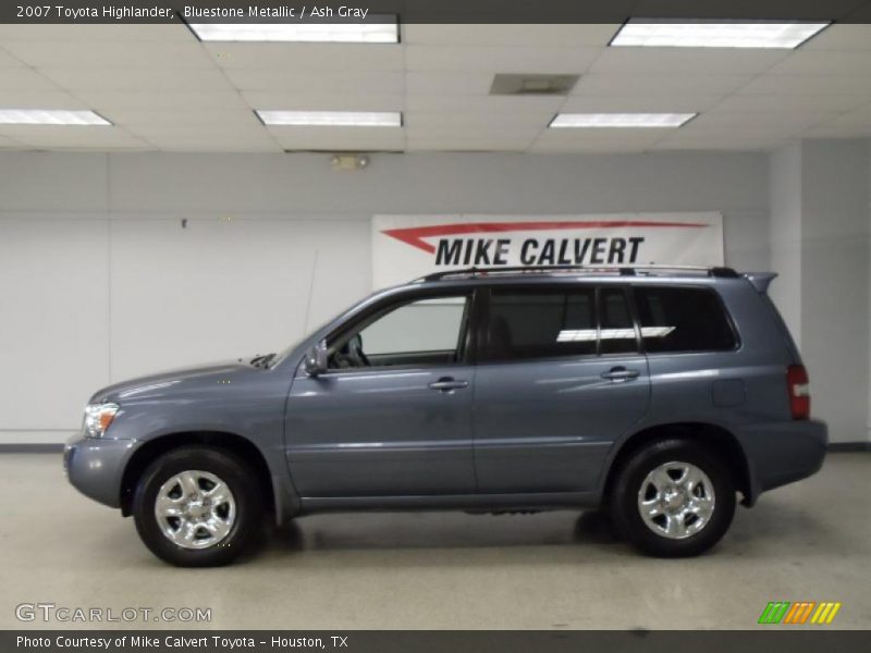 Bluestone Metallic / Ash Gray 2007 Toyota Highlander
