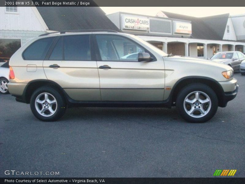 Pearl Beige Metallic / Beige 2001 BMW X5 3.0i