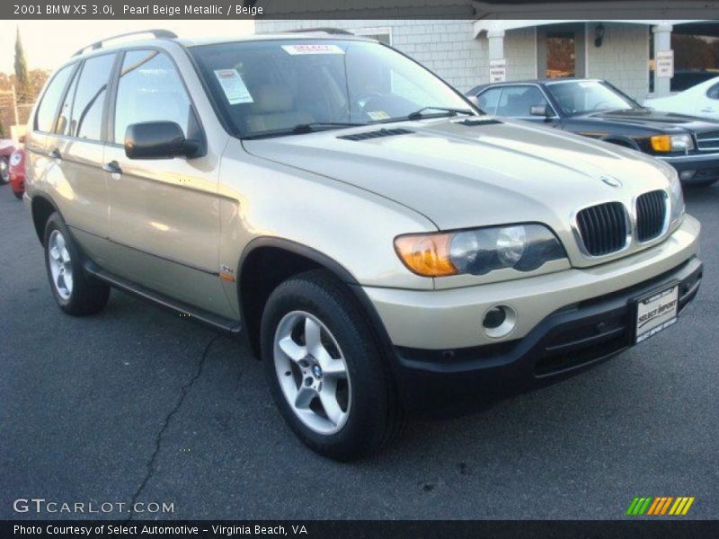 Pearl Beige Metallic / Beige 2001 BMW X5 3.0i