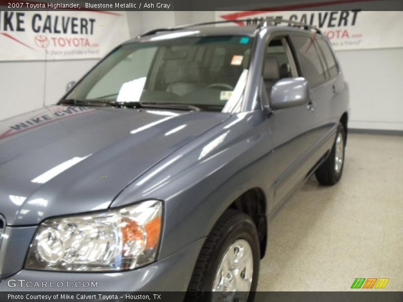 Bluestone Metallic / Ash Gray 2007 Toyota Highlander
