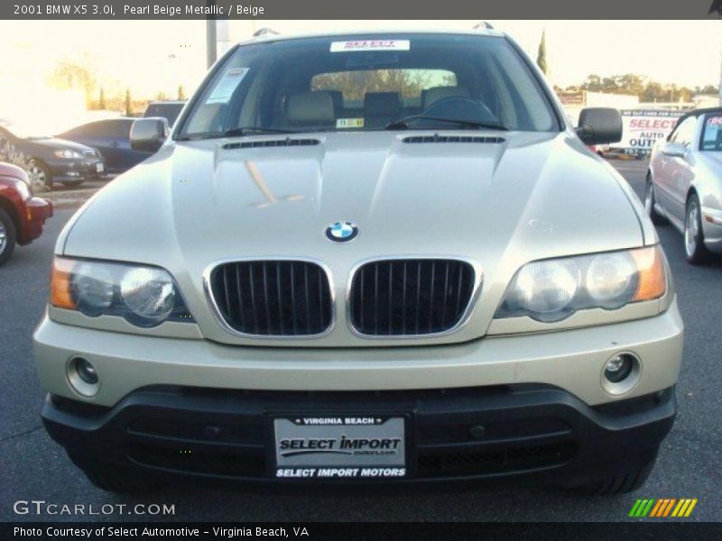 Pearl Beige Metallic / Beige 2001 BMW X5 3.0i