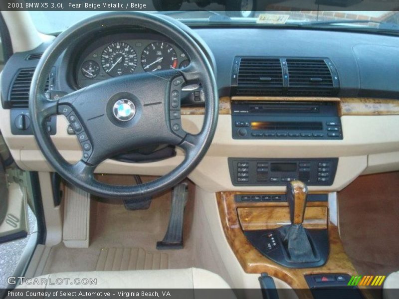 Pearl Beige Metallic / Beige 2001 BMW X5 3.0i