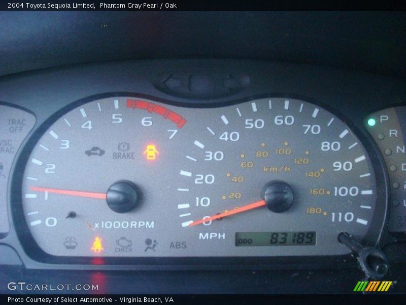 Phantom Gray Pearl / Oak 2004 Toyota Sequoia Limited