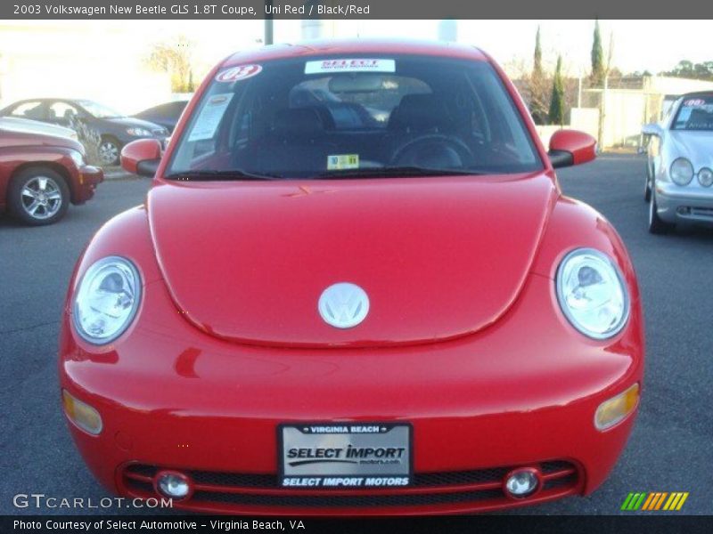 Uni Red / Black/Red 2003 Volkswagen New Beetle GLS 1.8T Coupe
