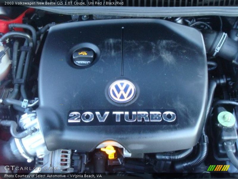  2003 New Beetle GLS 1.8T Coupe Engine - 1.8 Liter Turbocharged DOHC 20-Valve 4 Cylinder