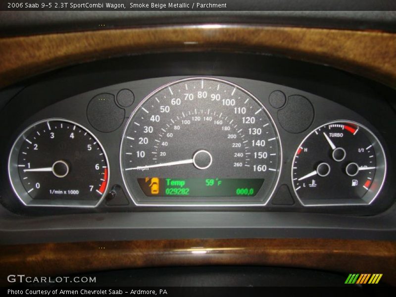  2006 9-5 2.3T SportCombi Wagon 2.3T SportCombi Wagon Gauges