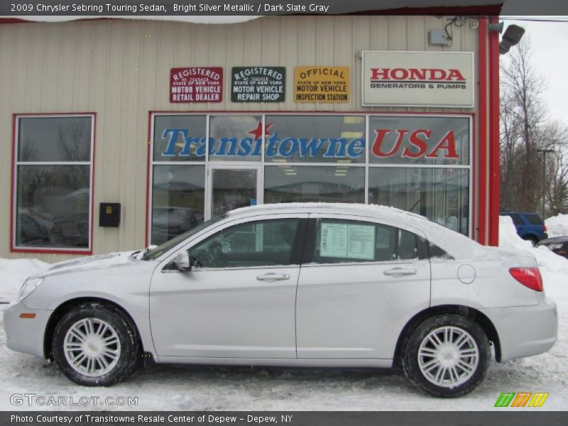 Bright Silver Metallic / Dark Slate Gray 2009 Chrysler Sebring Touring Sedan