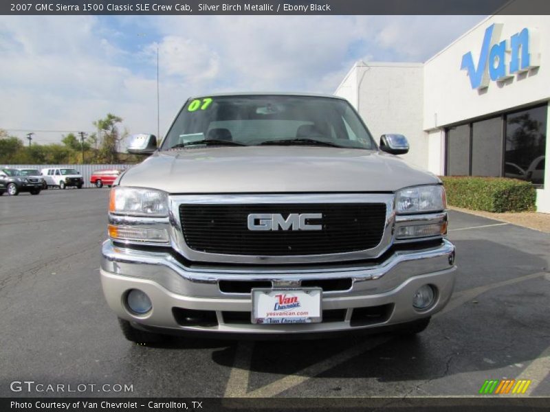 Silver Birch Metallic / Ebony Black 2007 GMC Sierra 1500 Classic SLE Crew Cab