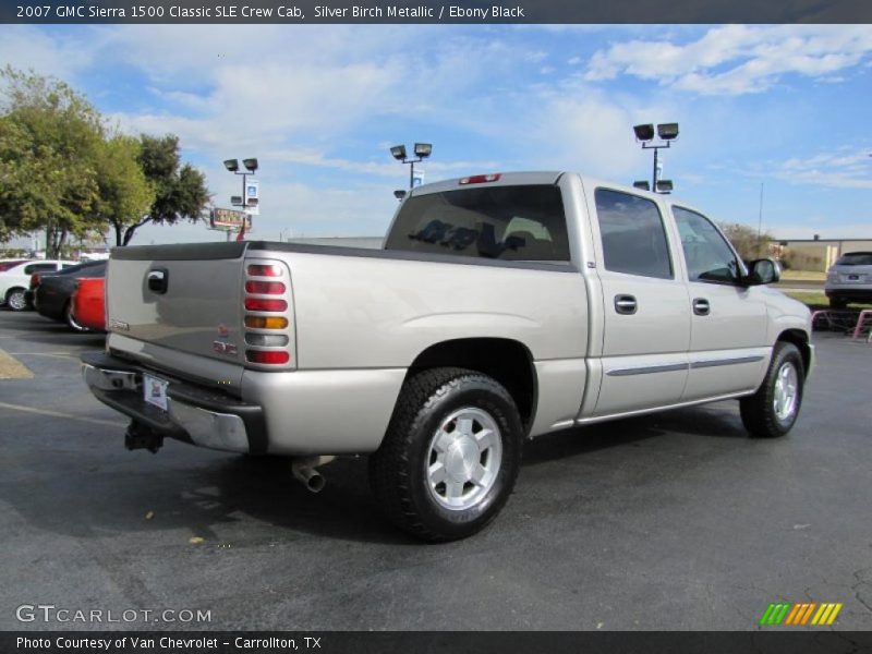 Silver Birch Metallic / Ebony Black 2007 GMC Sierra 1500 Classic SLE Crew Cab