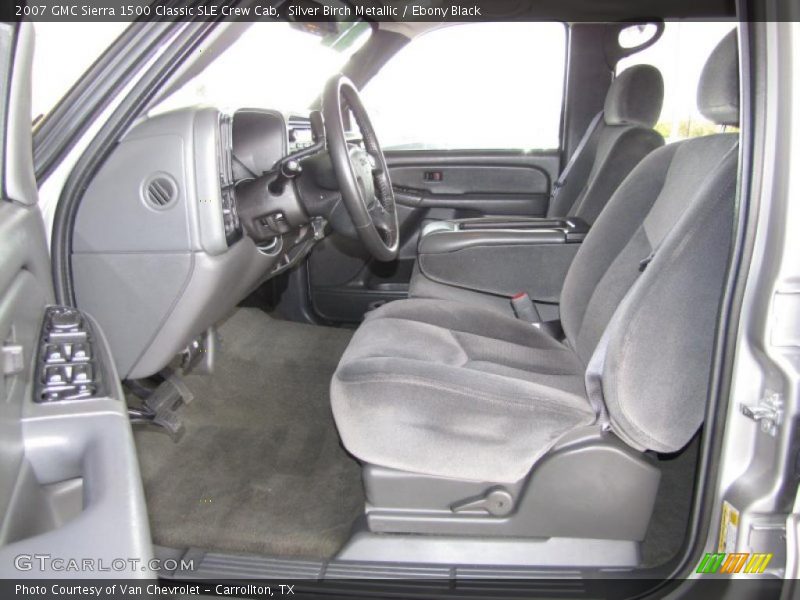  2007 Sierra 1500 Classic SLE Crew Cab Ebony Black Interior
