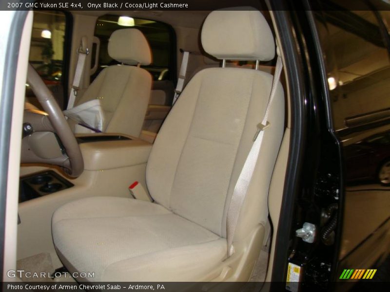 Onyx Black / Cocoa/Light Cashmere 2007 GMC Yukon SLE 4x4