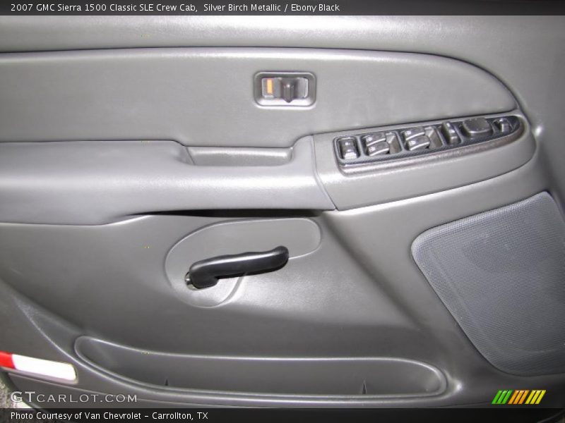 Silver Birch Metallic / Ebony Black 2007 GMC Sierra 1500 Classic SLE Crew Cab