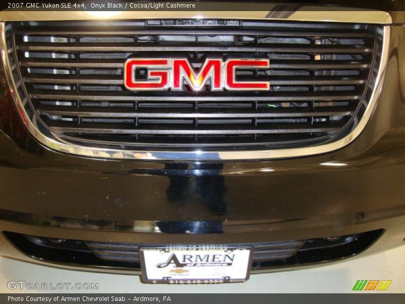 Onyx Black / Cocoa/Light Cashmere 2007 GMC Yukon SLE 4x4