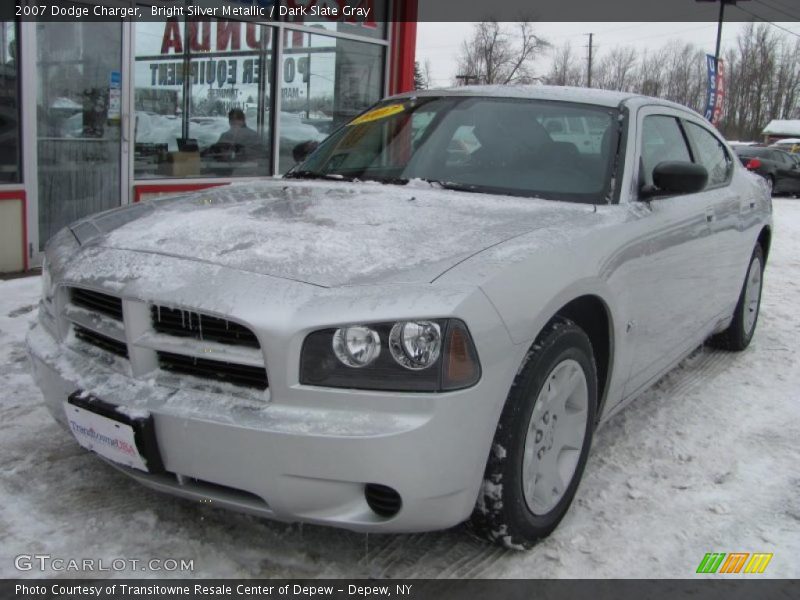 Bright Silver Metallic / Dark Slate Gray 2007 Dodge Charger