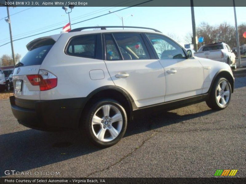 Alpine White / Sand Beige 2004 BMW X3 3.0i