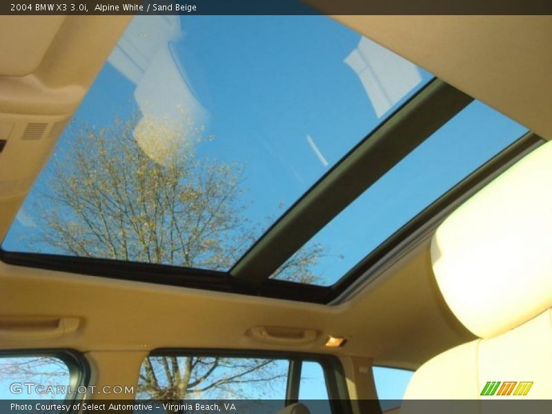 Alpine White / Sand Beige 2004 BMW X3 3.0i